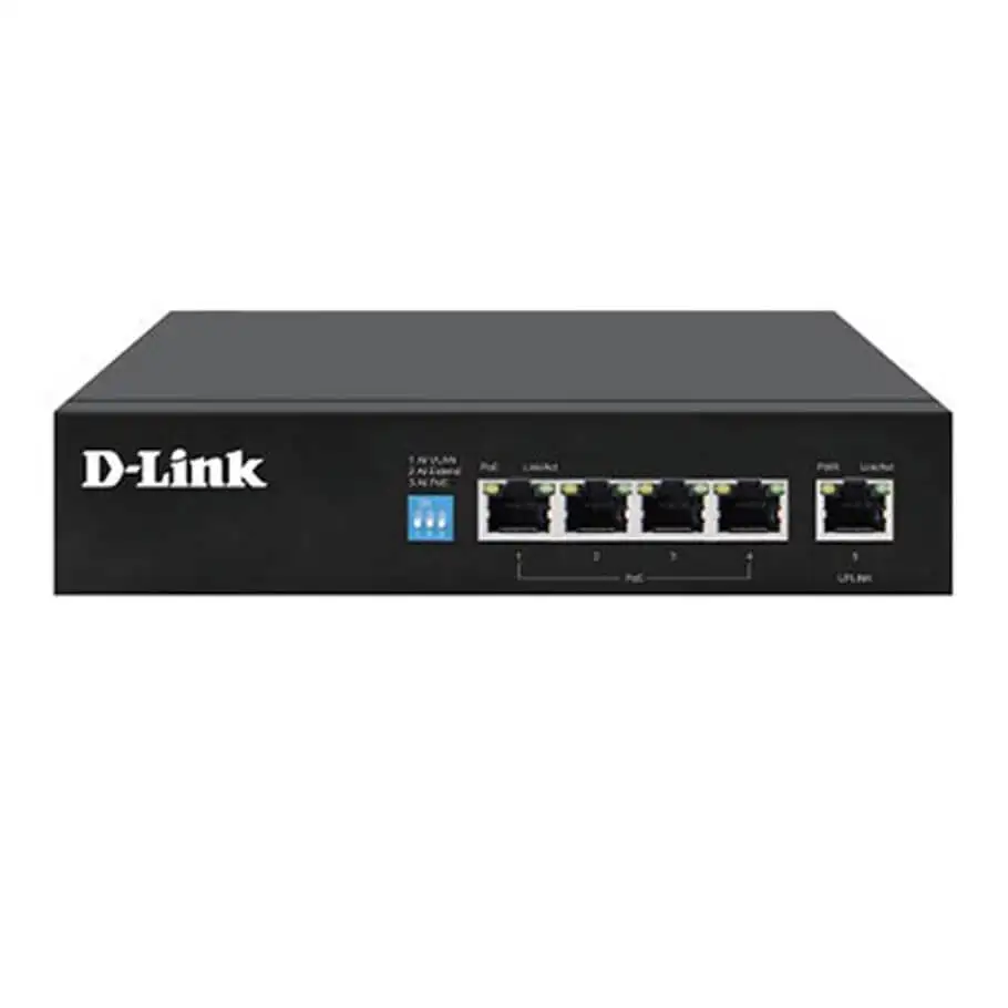 4-Port Gigabit PoE Switch D-Link DGS-F1005P-E