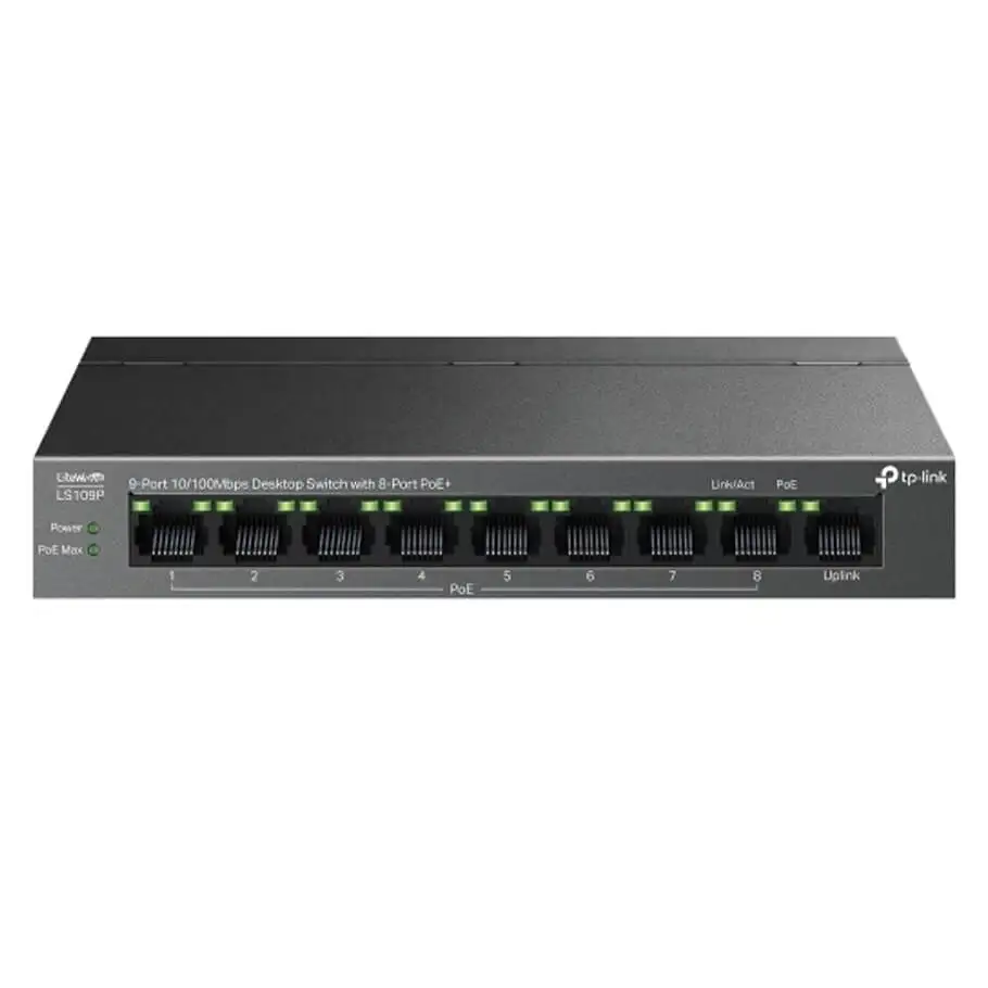 9-Port 10/100Mbps Desktop Switch TP-LINK LS109P