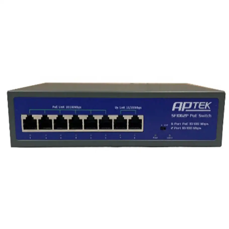 6-Port 10/100Mbps PoE Switch APTEK SF1062P 1 6-Port 10/100Mbps PoE Switch APTEK SF1062P