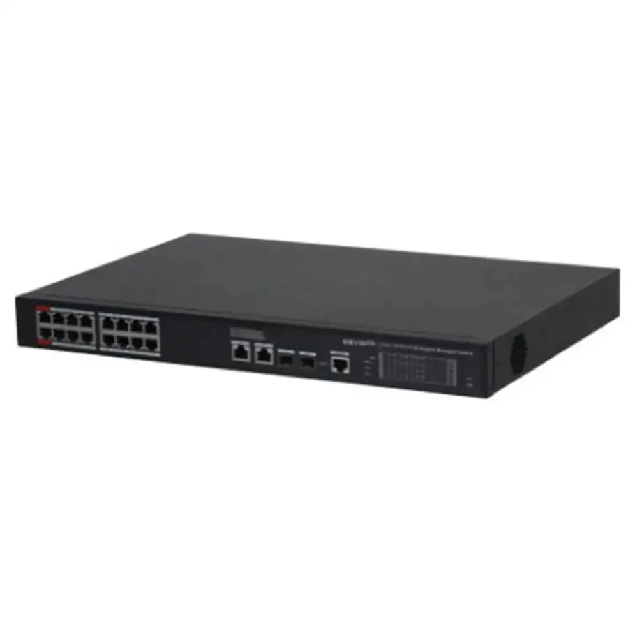 16-port GE PoE Managed Switch KBVISION KX-CSW16-2F2G-240