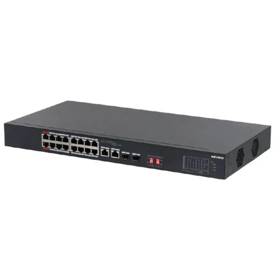 16-Port PoE Unmanaged Switch KBVISION KX-CSW16-PFL2