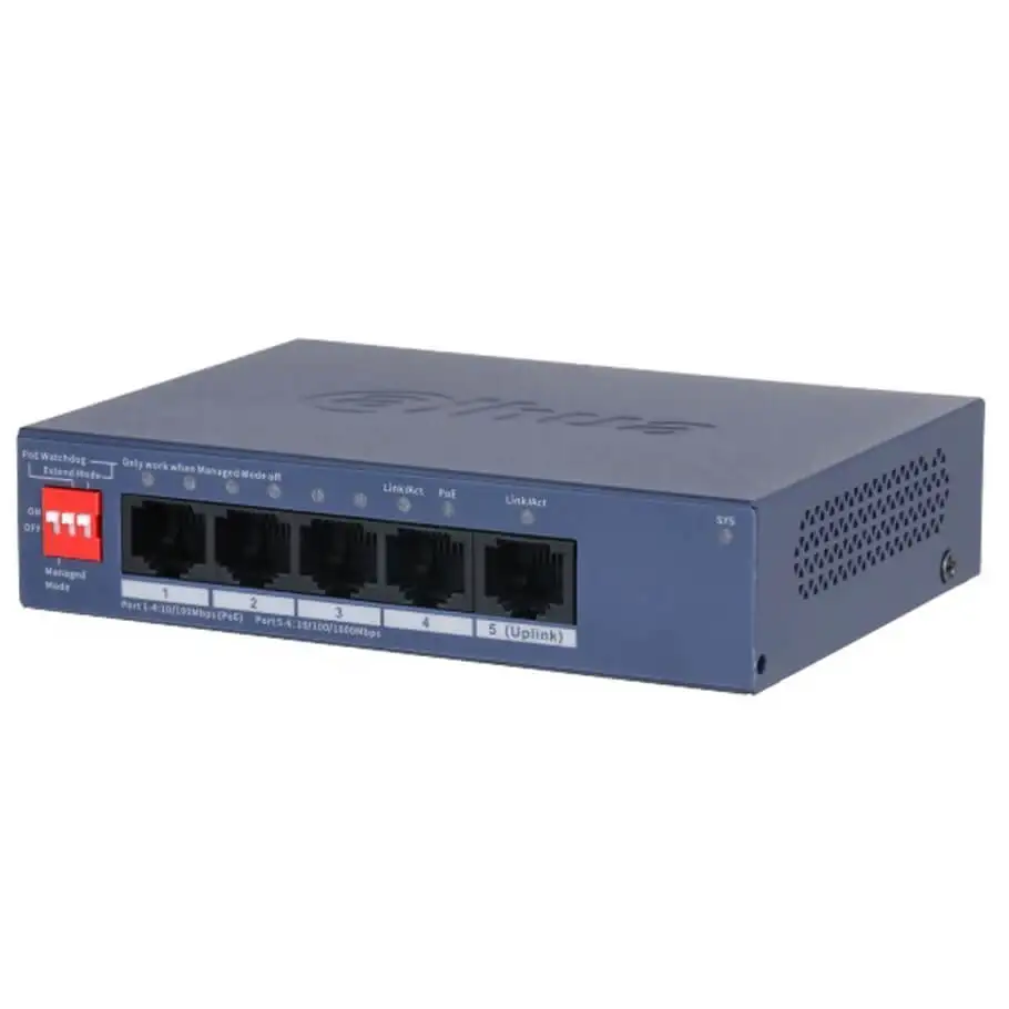 4-Port FE PoE Managed Switch DAHUA DH-CS4005-4ET1GT-36