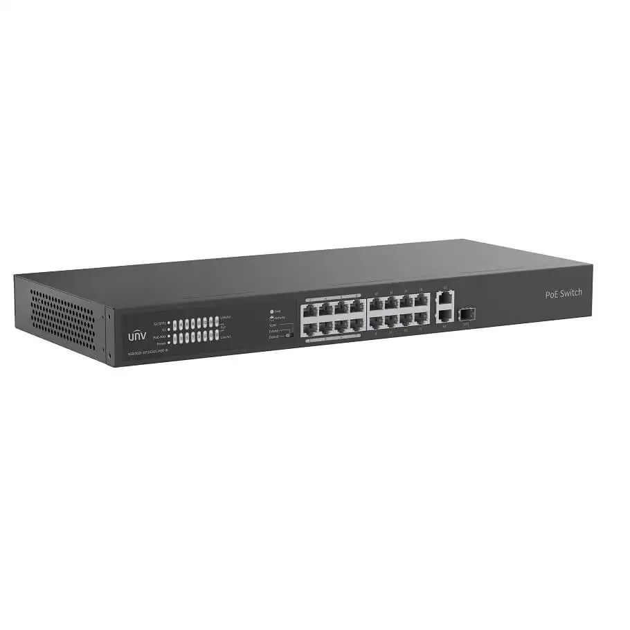 16-Port 100M PoE Switch UNV NSW2020-16T1GT1GC-LPOE-IN