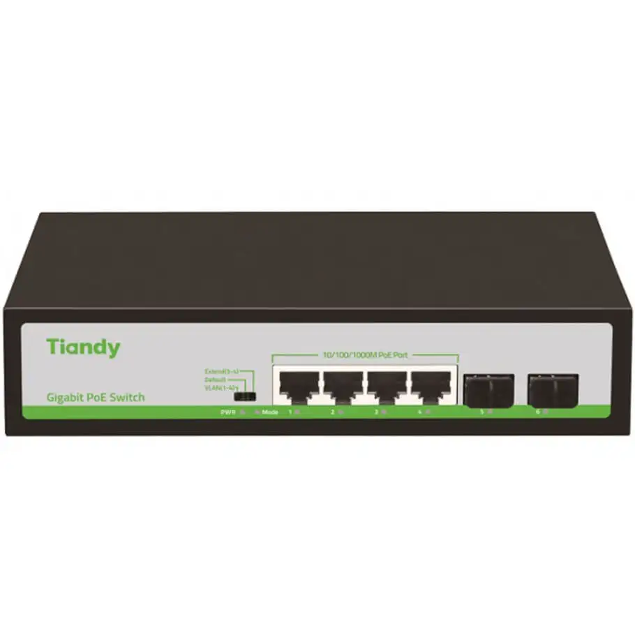4-Port GE PoE Switch TIANDY TC-P3S06 (H/0402/AT/60)