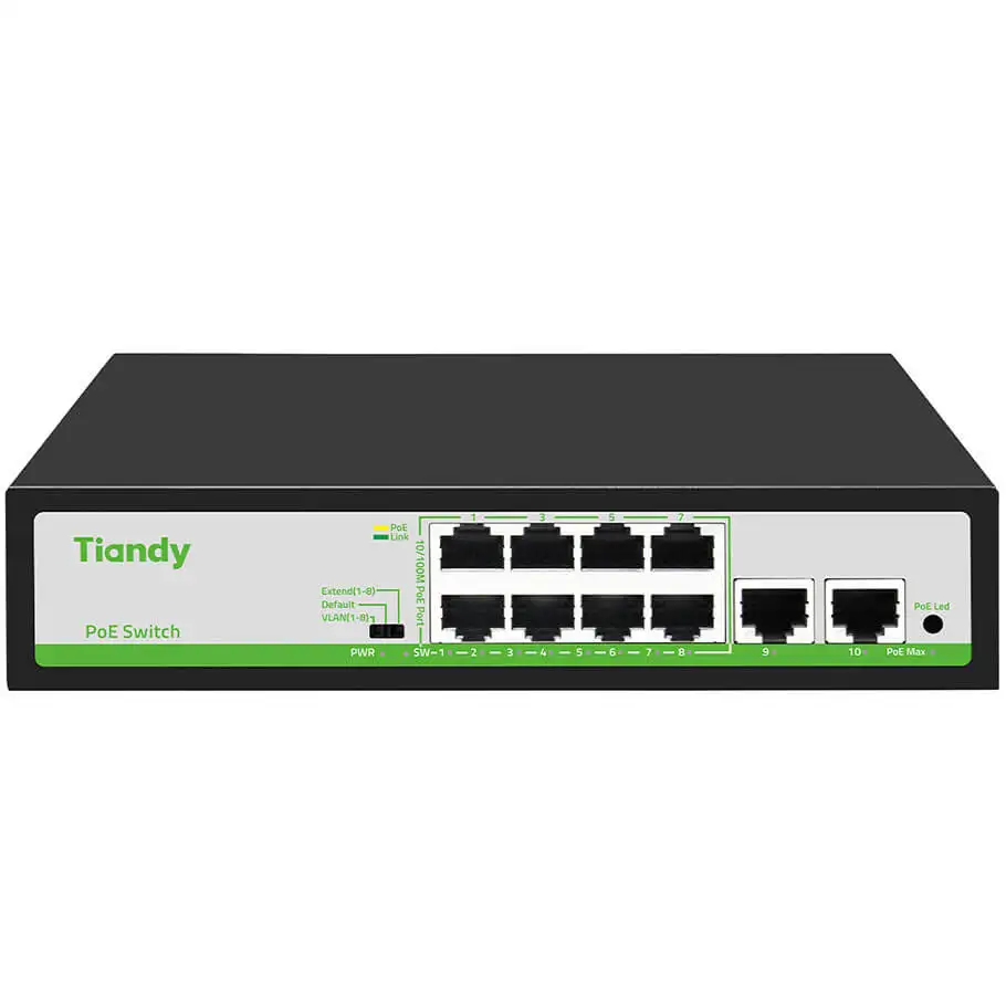8-Port PoE Switch TIANDY TC-P3S010 (H/0820/AT/90)