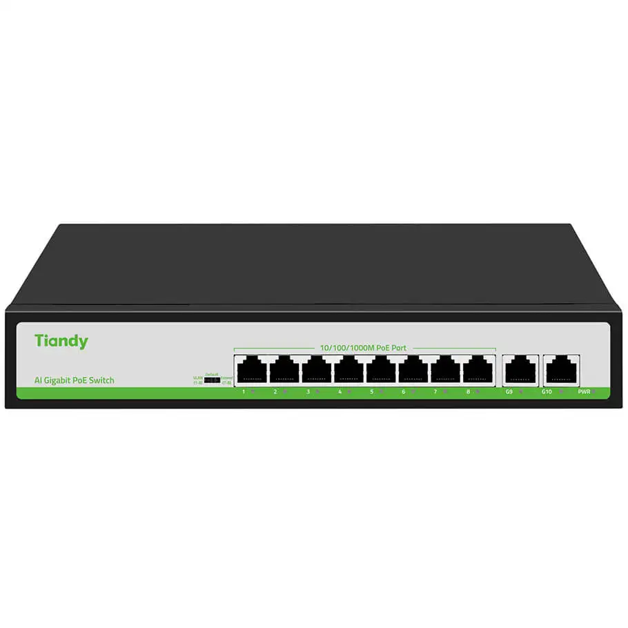 8-Port GE PoE Switch TIANDY TC-P3S010 (G/0820/AT/110)