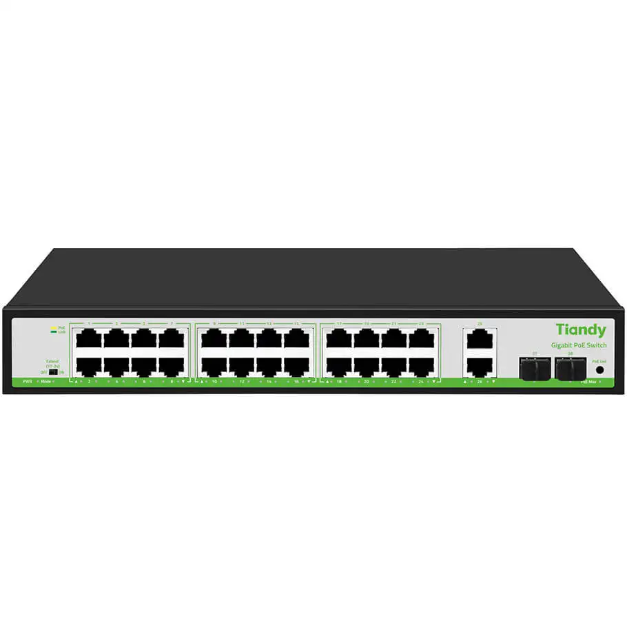 24-Port GE PoE Switch TIANDY TC-P3S028 (G/2422/AT/280)