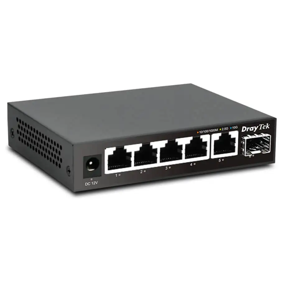 5-Port 2.5 GbE Switch DrayTek VigorSwitch Q60x