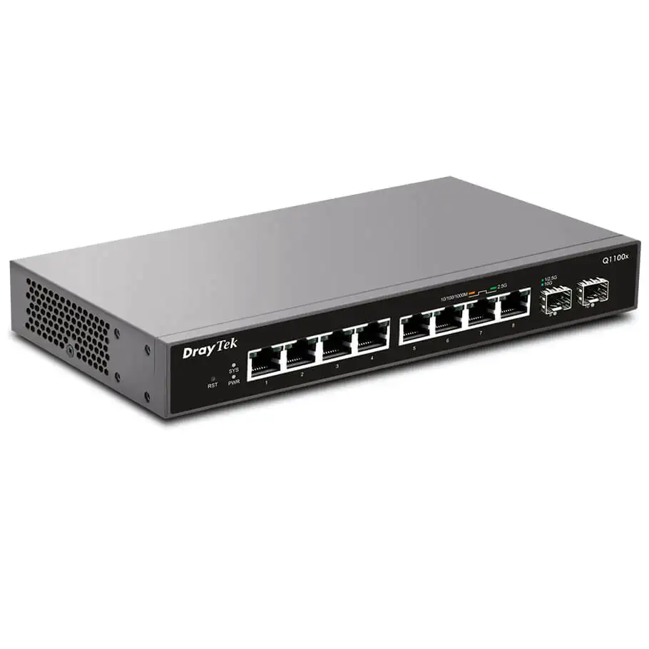8-Port 2.5GbE Switch DrayTek VigorSwitch Q1100x