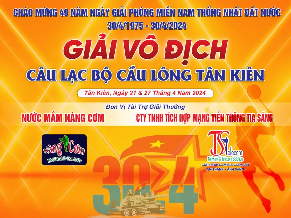 Viễn Thông Tia Sáng: Đồng Hành Cùng Giải Vô Địch Cầu Lông Tân Kiên