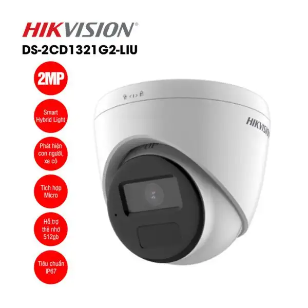 Camera IP 2MP bán cầu HIKVISION DS-2CD1321G2-LIU 1 HIKVISION DS-2CD1321G2-LIU