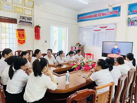 Hội nghị truyền hình ngành giáo dục 3 Hội nghị truyền hình ngành giáo dục