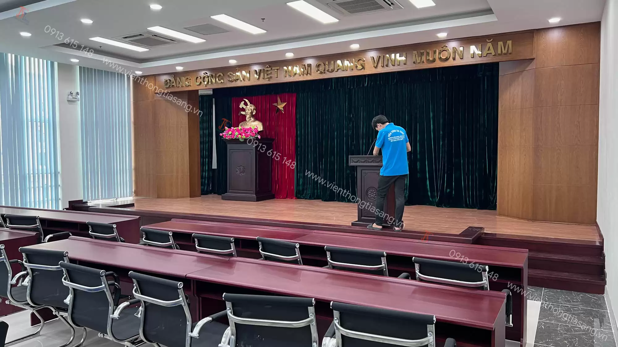 3/1/2024 Tia Sáng lắp đặt hệ thống âm thanh hội trường | Gò Vấp